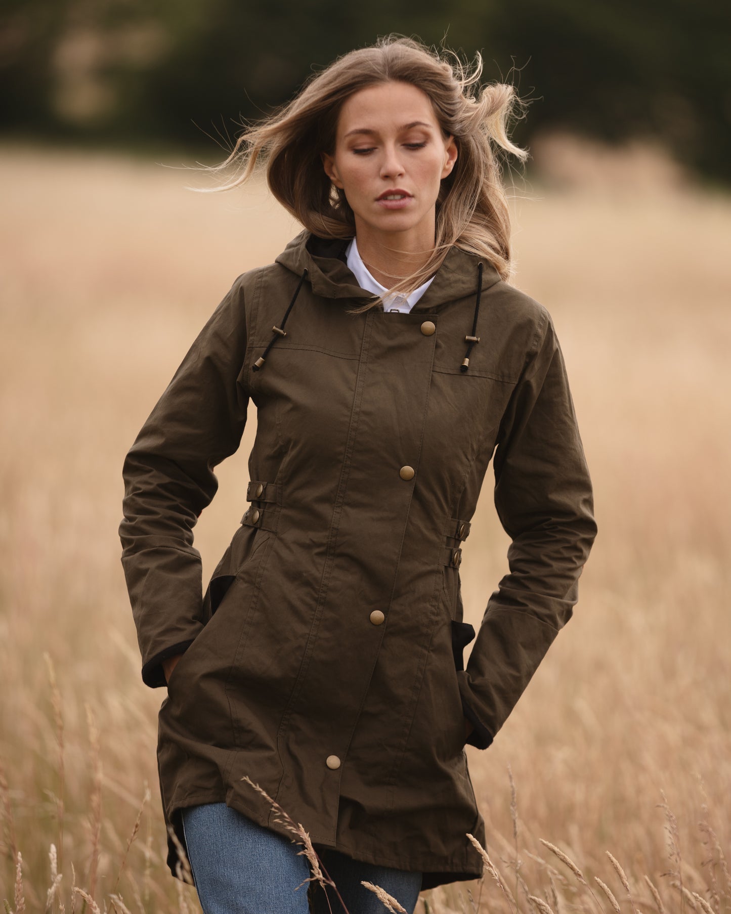 Women's Gleneagles Wax Jacket Olive