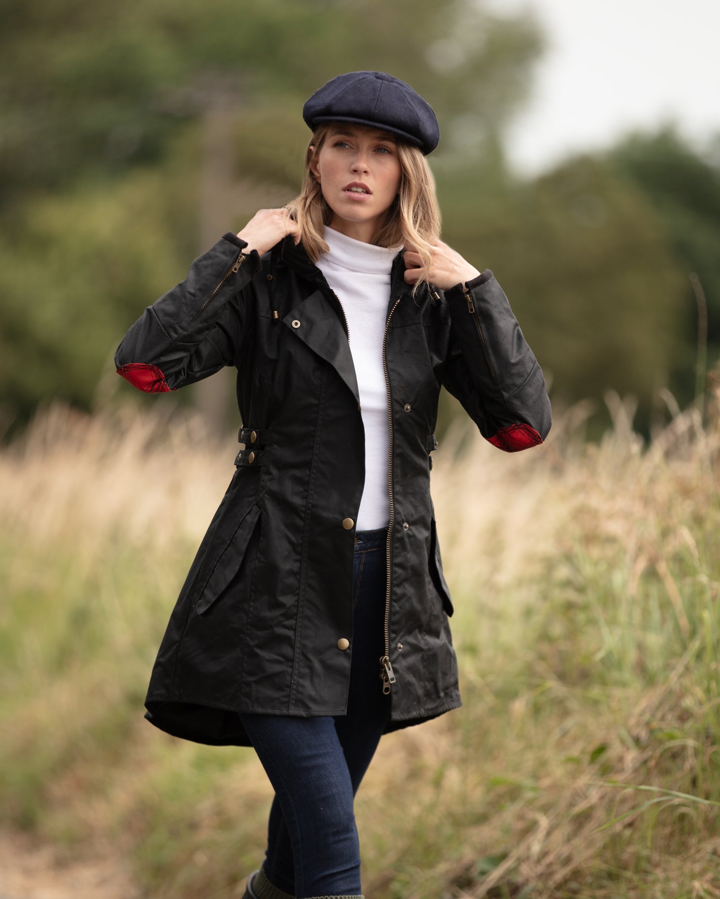 Women's Gleneagles Wax Jacket Black