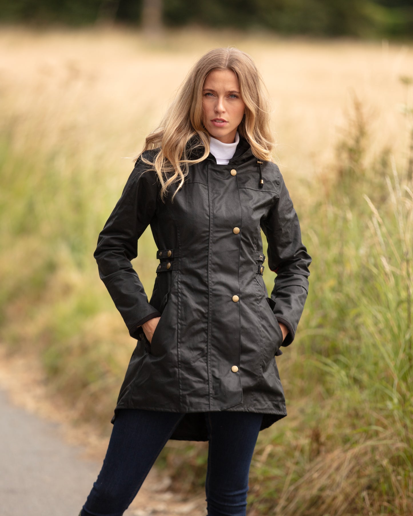Women's Gleneagles Wax Jacket Black