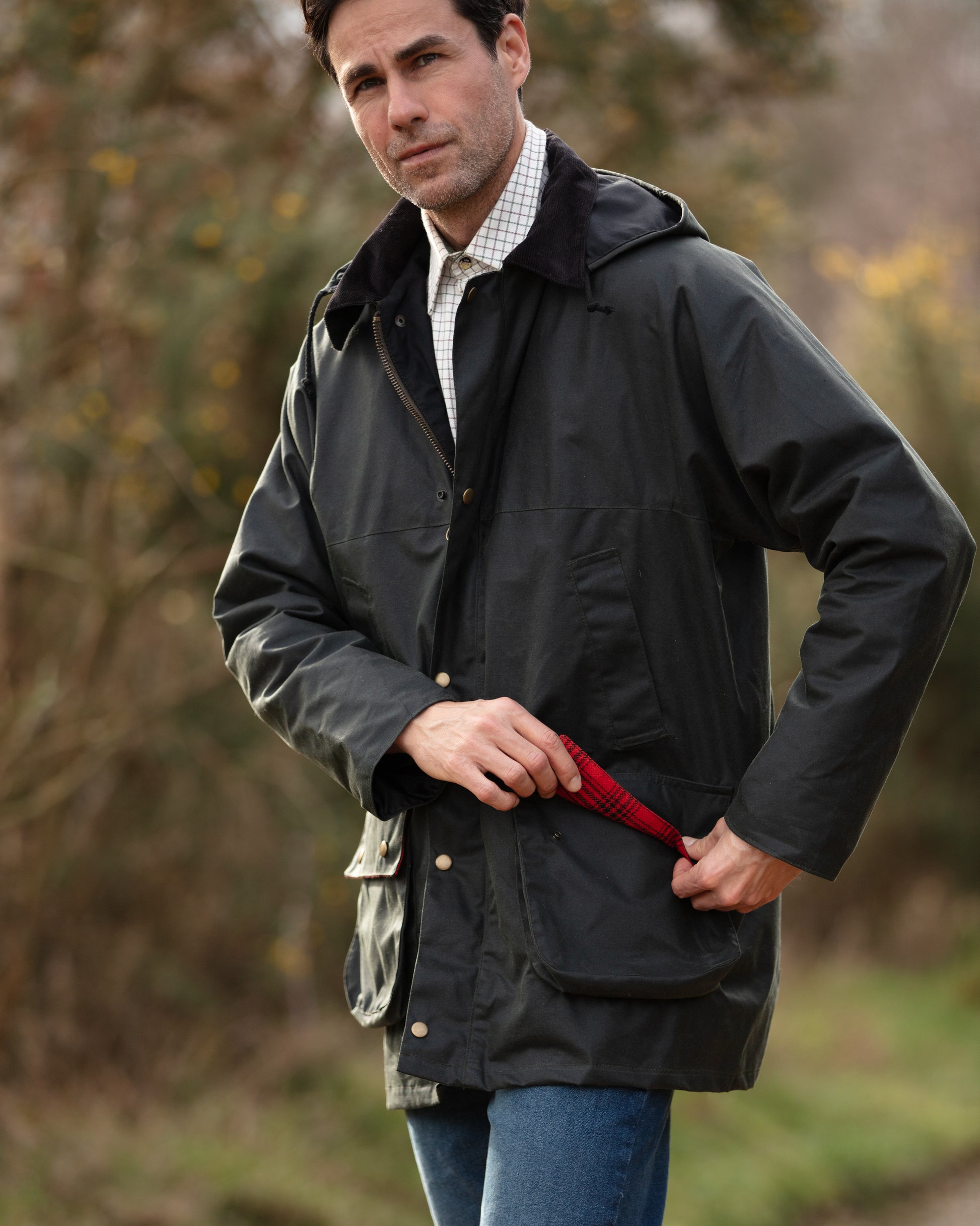 Men's classic country wax jacket