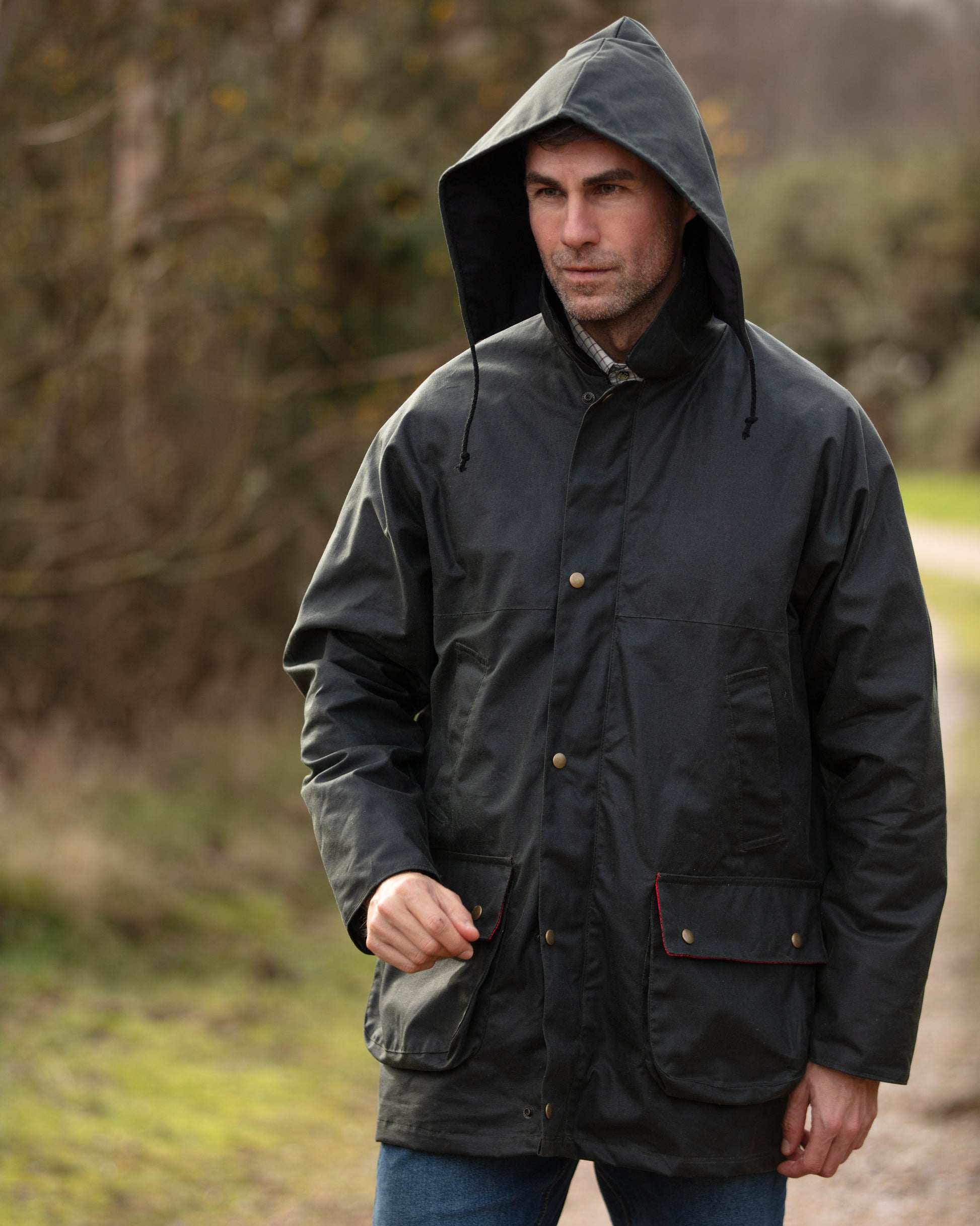 men's wax jacket, made in UK
