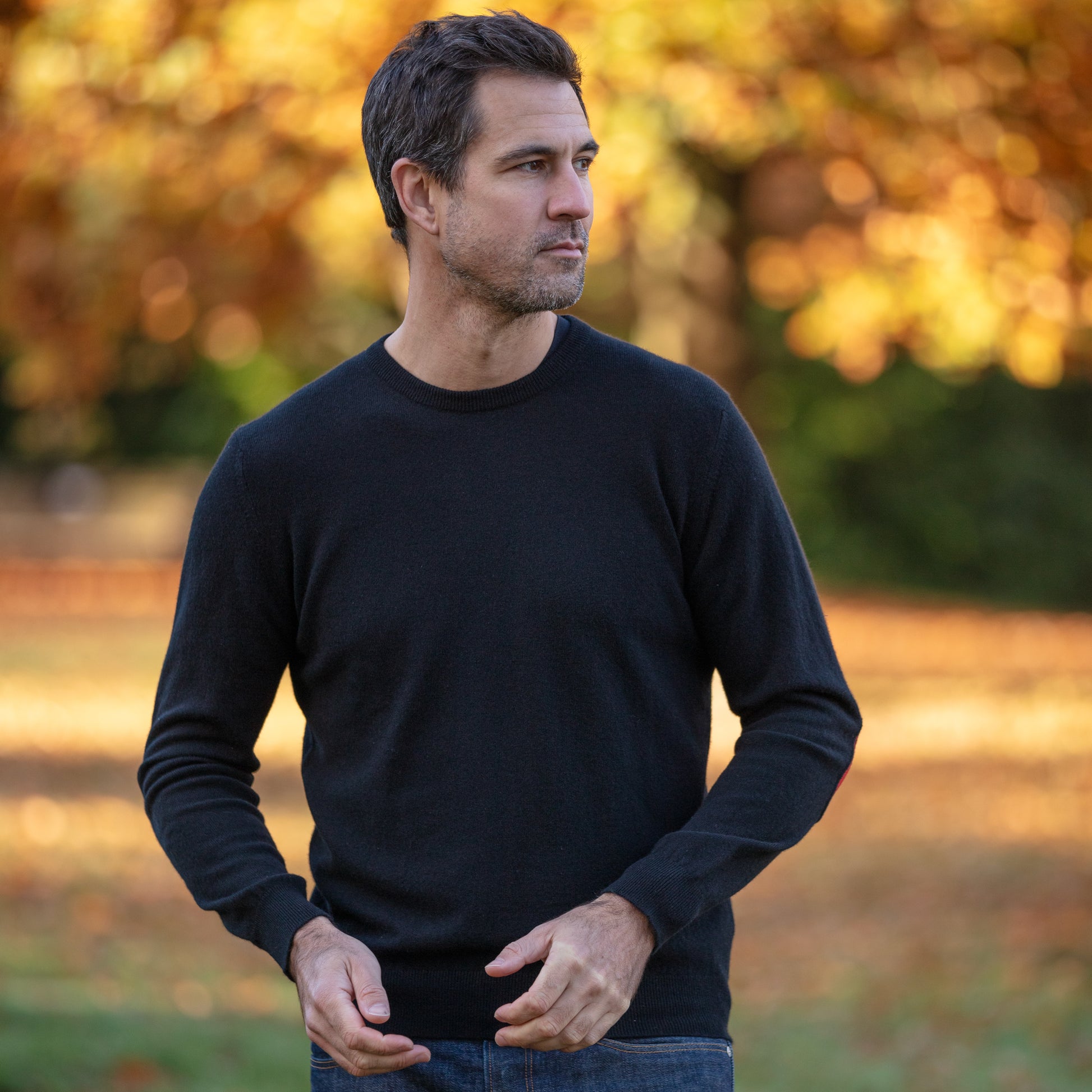 Men's Round Neck Cashmere Jumper