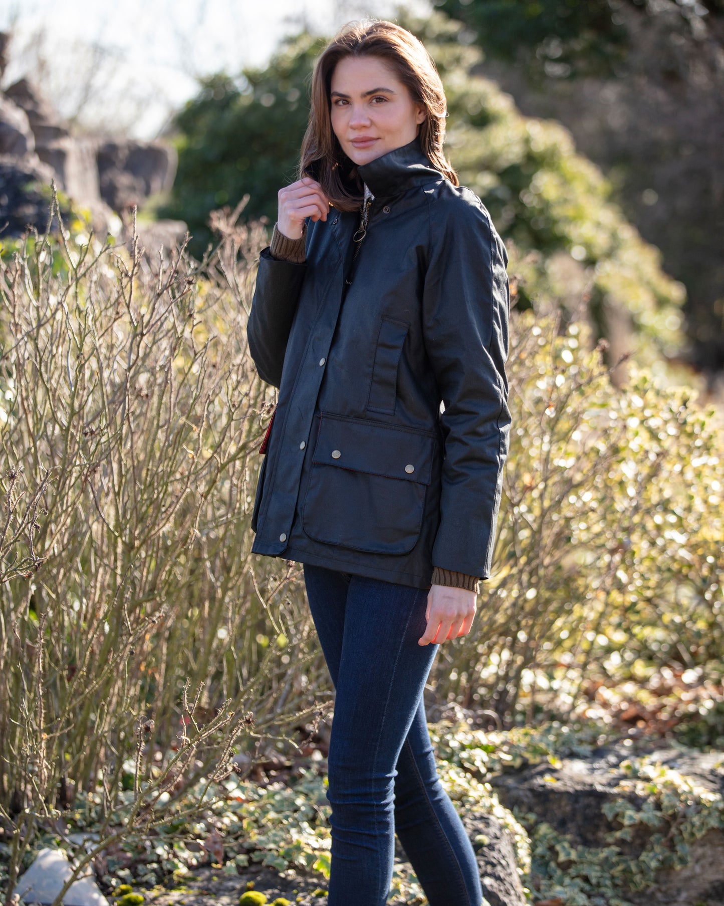 Women's Glen Affric Wax Jacket - Black