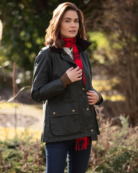 Women's Glen Affric Wax Jacket - Dark Green