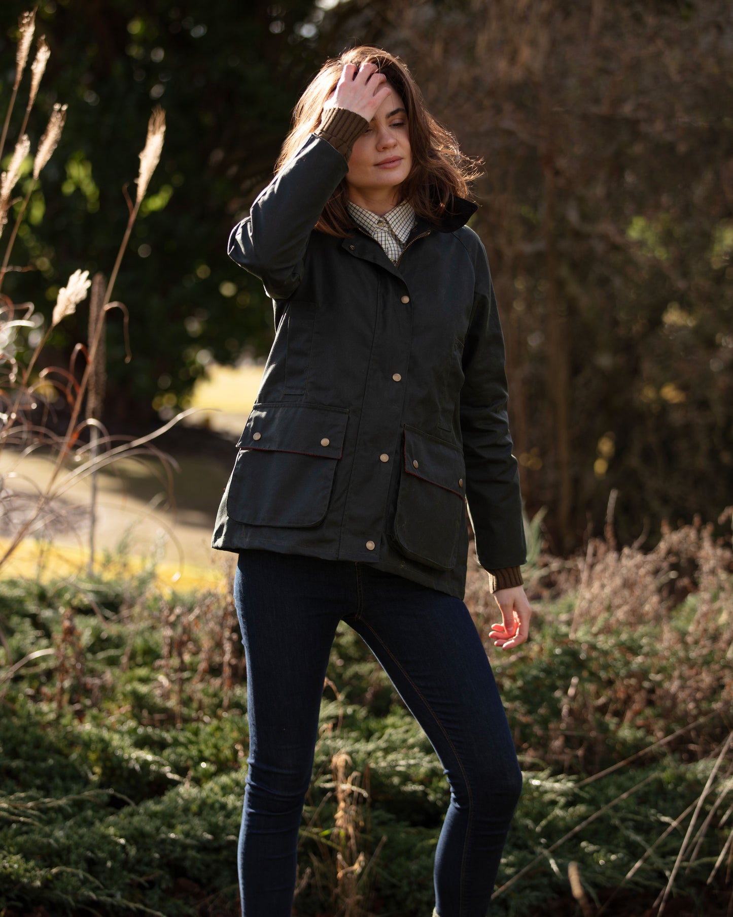 Women's Glen Affric Wax Jacket - Dark Green