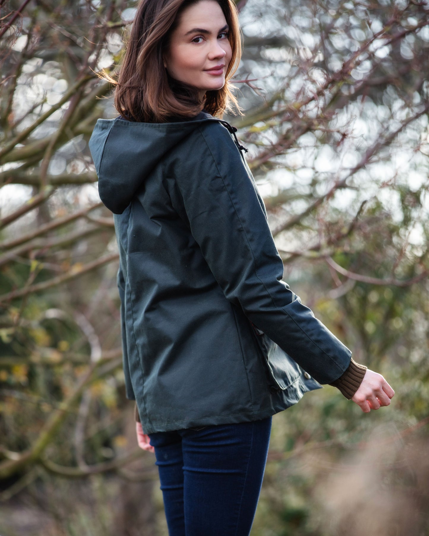Women's Glen Affric Wax Jacket - Dark Green