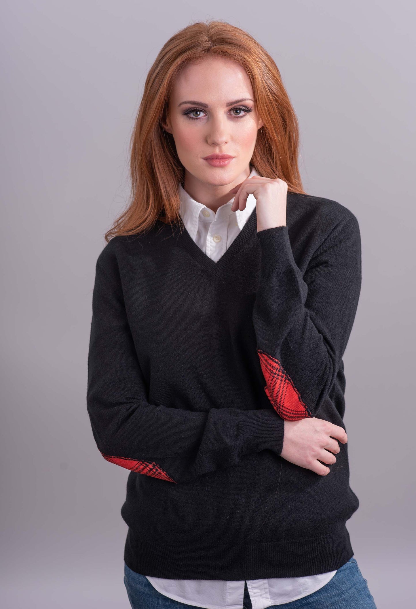 Women's Cashmere V Neck Jumper