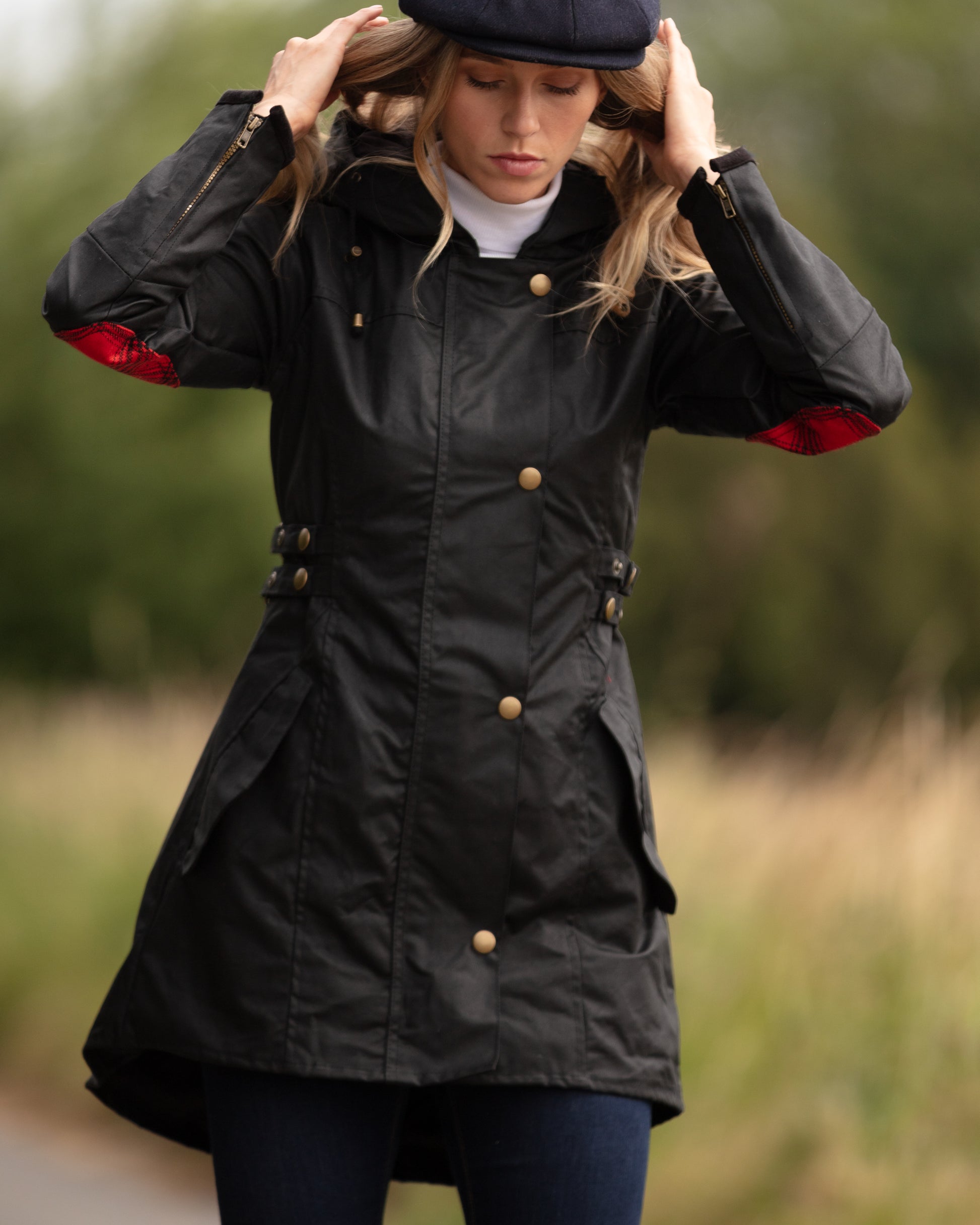 Women's Gleneagles Wax Jacket Black